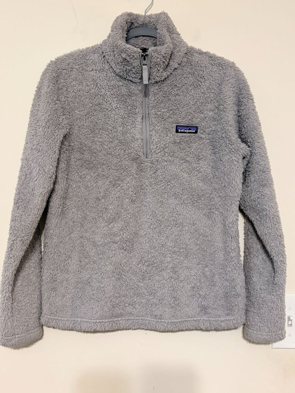 Women's Patagonia Gray Los Gatos Quarter 1/4 Zip Fleece Pullover Size‎ Small